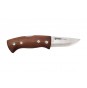 Helle Kletten K Bushcraft Knife - 2.16" Folding Blade, Triple Laminated Stainless Steel, Kebony Wood Handle